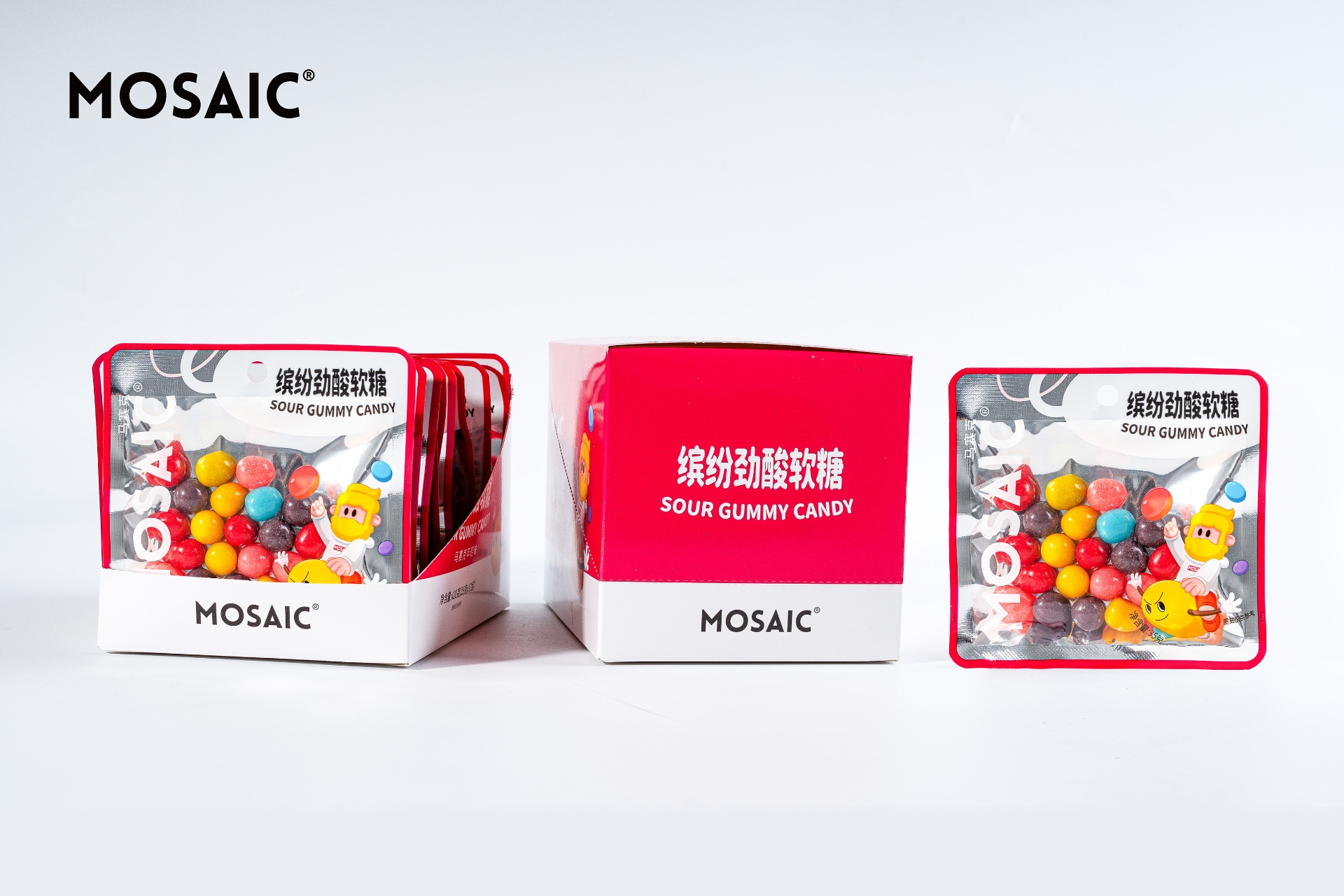 MOSAIC Colorful Sour Gummies