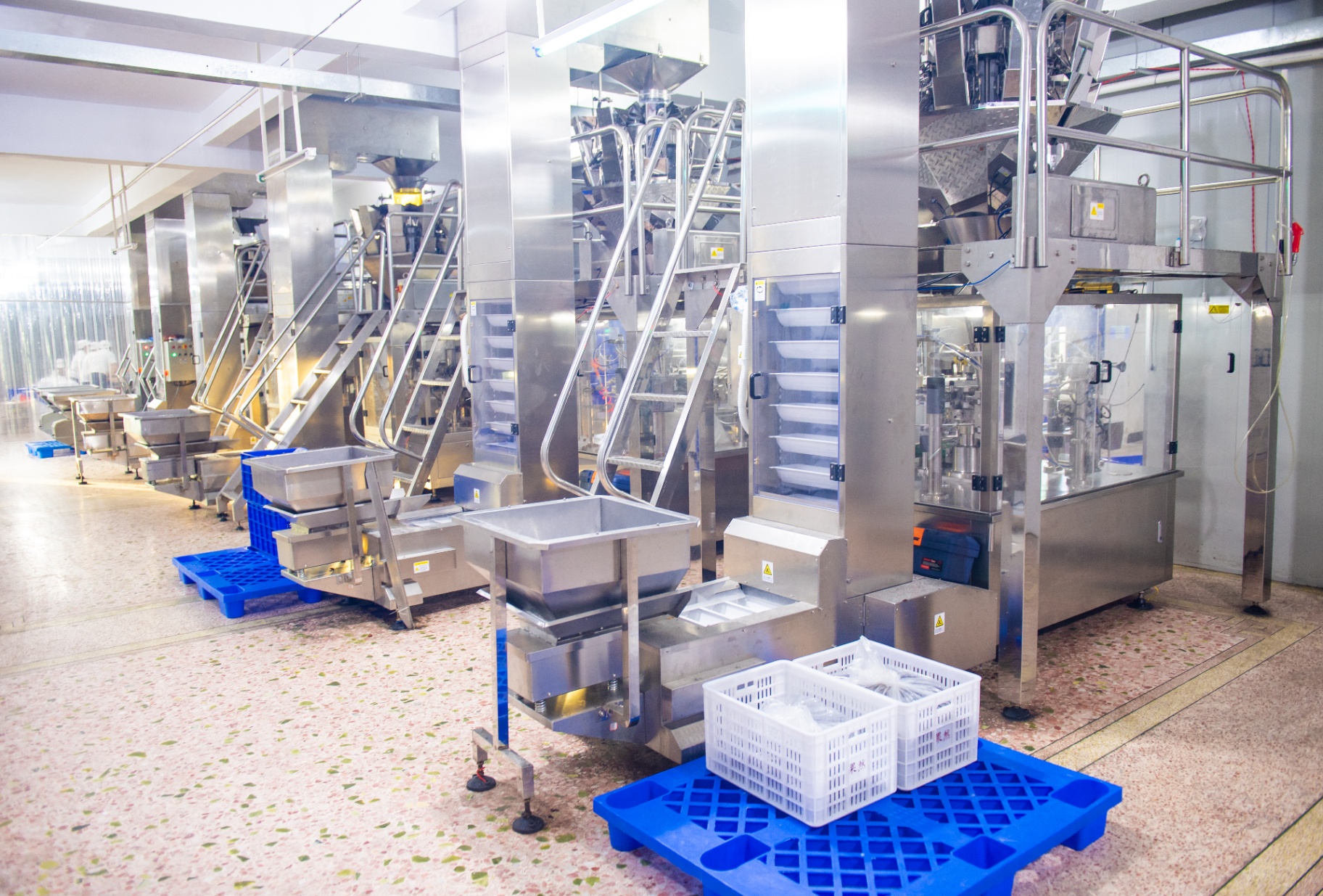 Automated snack production line at MOSAIC's factory in Jieyang